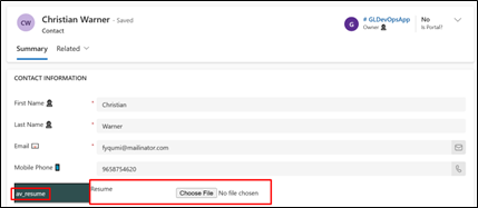 How to Attach a File to a File-Type Field in Dynamics 365 using Power Apps Portal