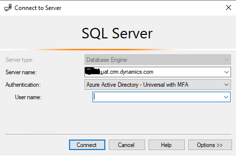 Connect D365 CRM CDS Database from SQL Server