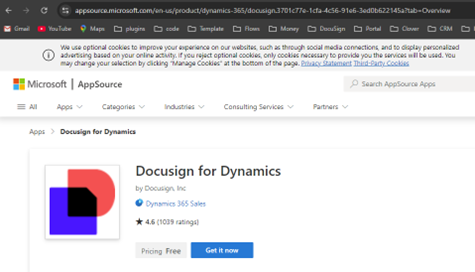 Connect DocuSign with Dynamics 365 CRM