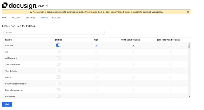 Connect DocuSign with Dynamics 365 CRM