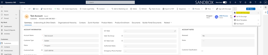 Connect DocuSign with Dynamics 365 CRM
