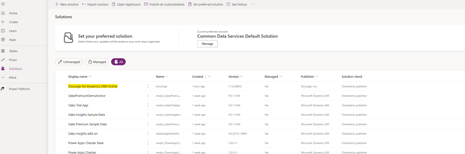 Connect DocuSign with Dynamics 365 CRM