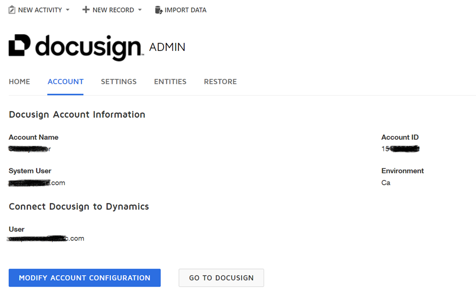 Connect DocuSign with Dynamics 365 CRM